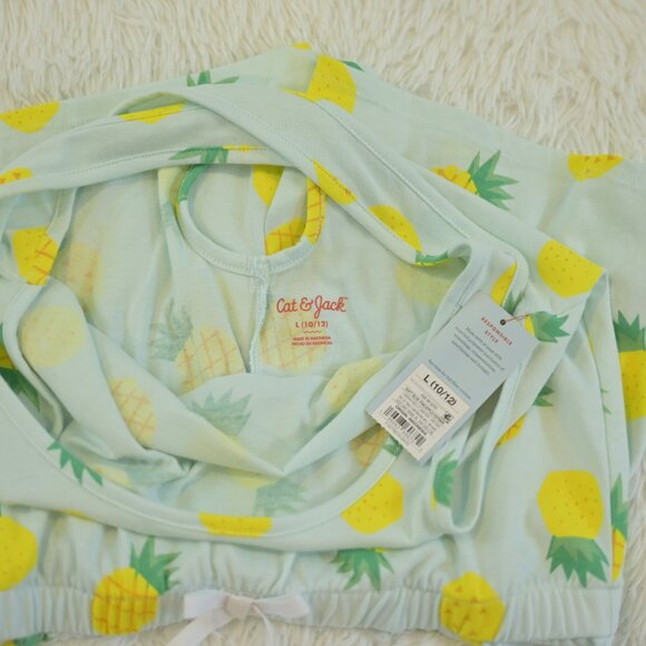 Cat And Jack Girls  Pineapple Romper Size L 10/12 NWT - Picture 3 of 3